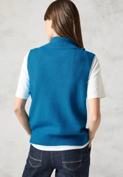 Ärmellose Strickjacke