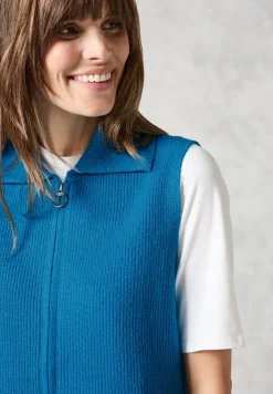 Ärmellose Strickjacke