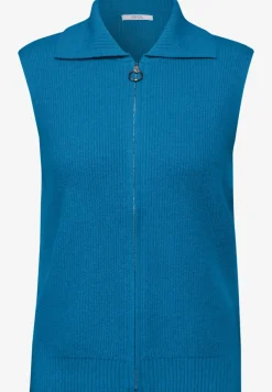 Ärmellose Strickjacke