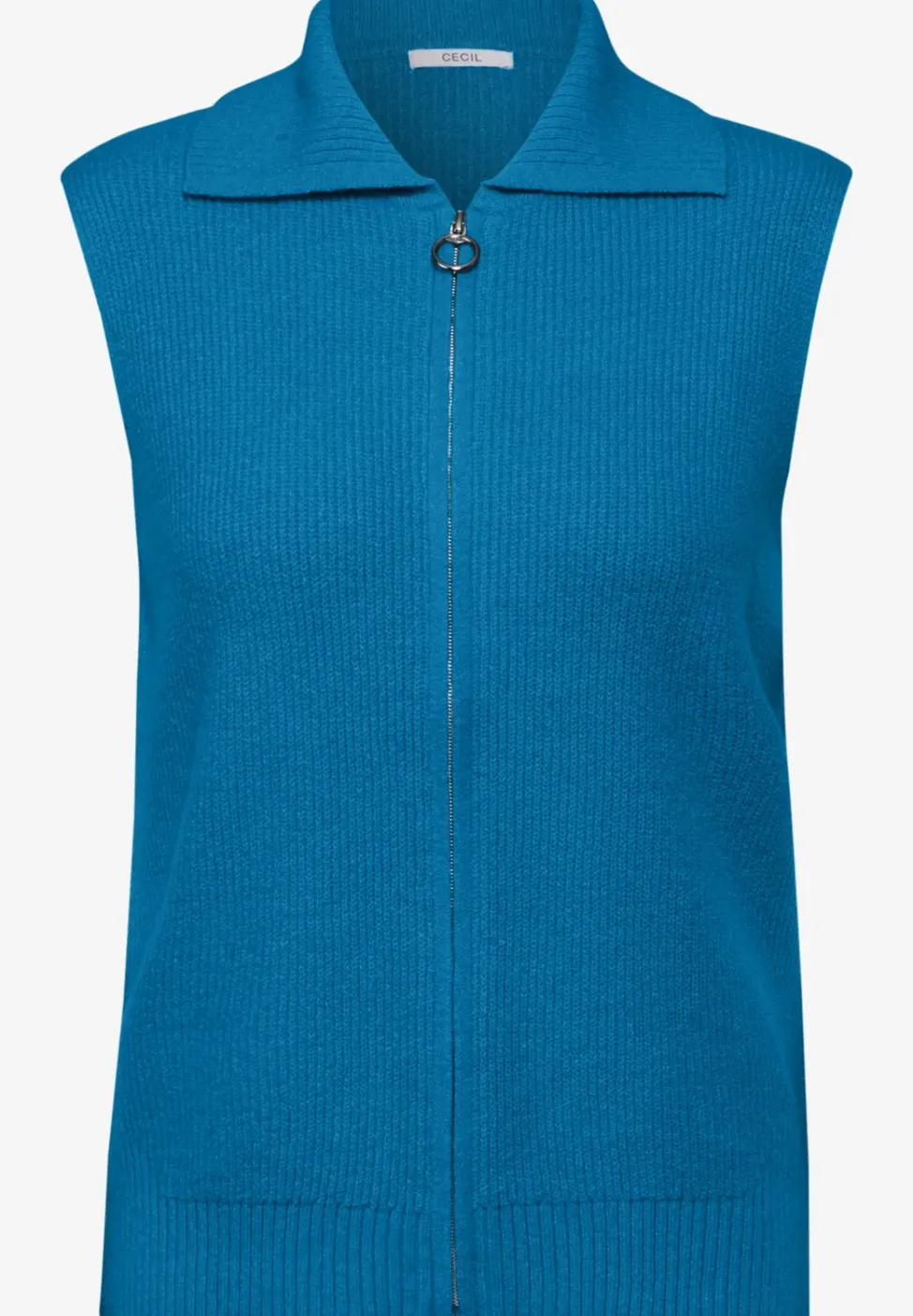 Ärmellose Strickjacke