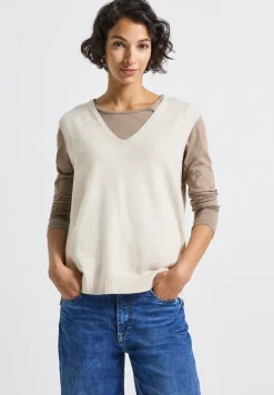 Ärmelloser V-Neck Pullover