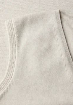 Ärmelloser V-Neck Pullover