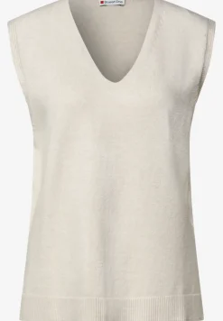 Ärmelloser V-Neck Pullover