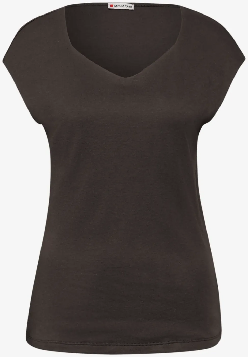 Ärmelloses Shirt mit Diamantausschnitt
