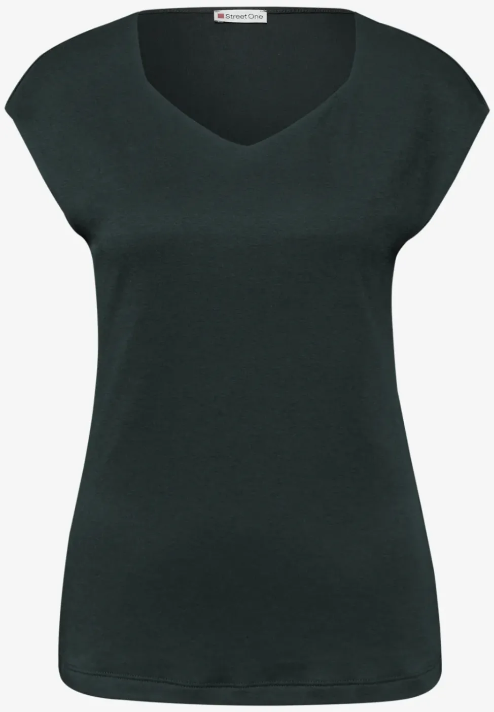 Ärmelloses Shirt mit Diamantausschnitt