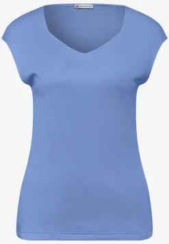 Ärmelloses Shirt mit Diamantausschnitt