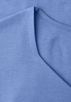 Ärmelloses Shirt mit Diamantausschnitt
