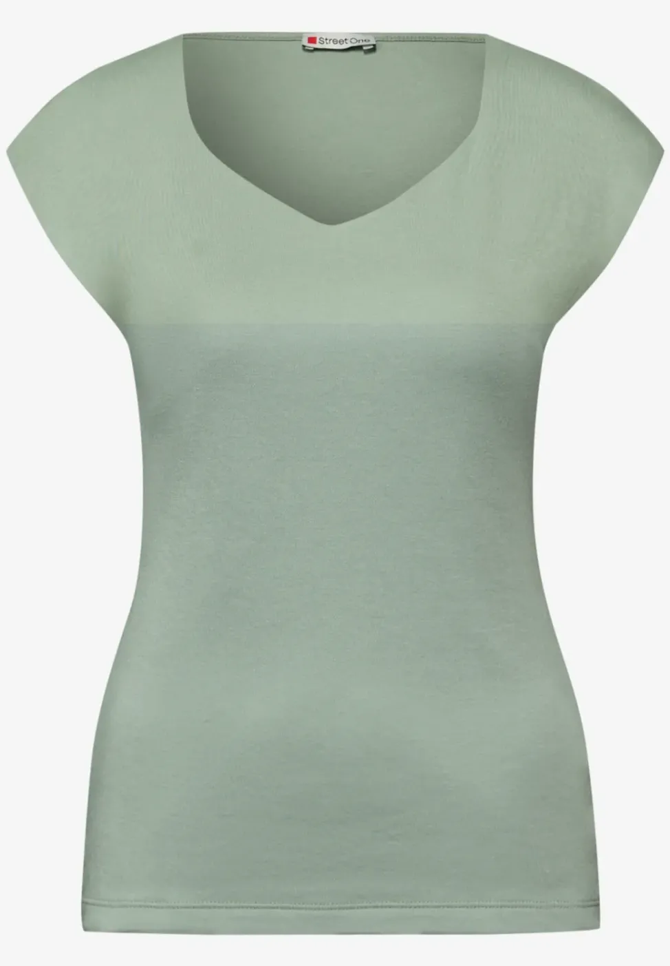 Ärmelloses Shirt mit Diamantausschnitt