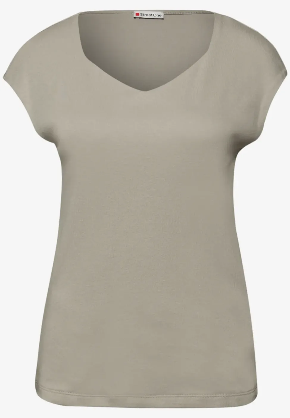 Ärmelloses Shirt mit Diamantausschnitt