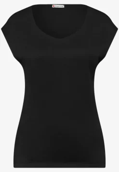 Ärmelloses Shirt mit Diamantausschnitt