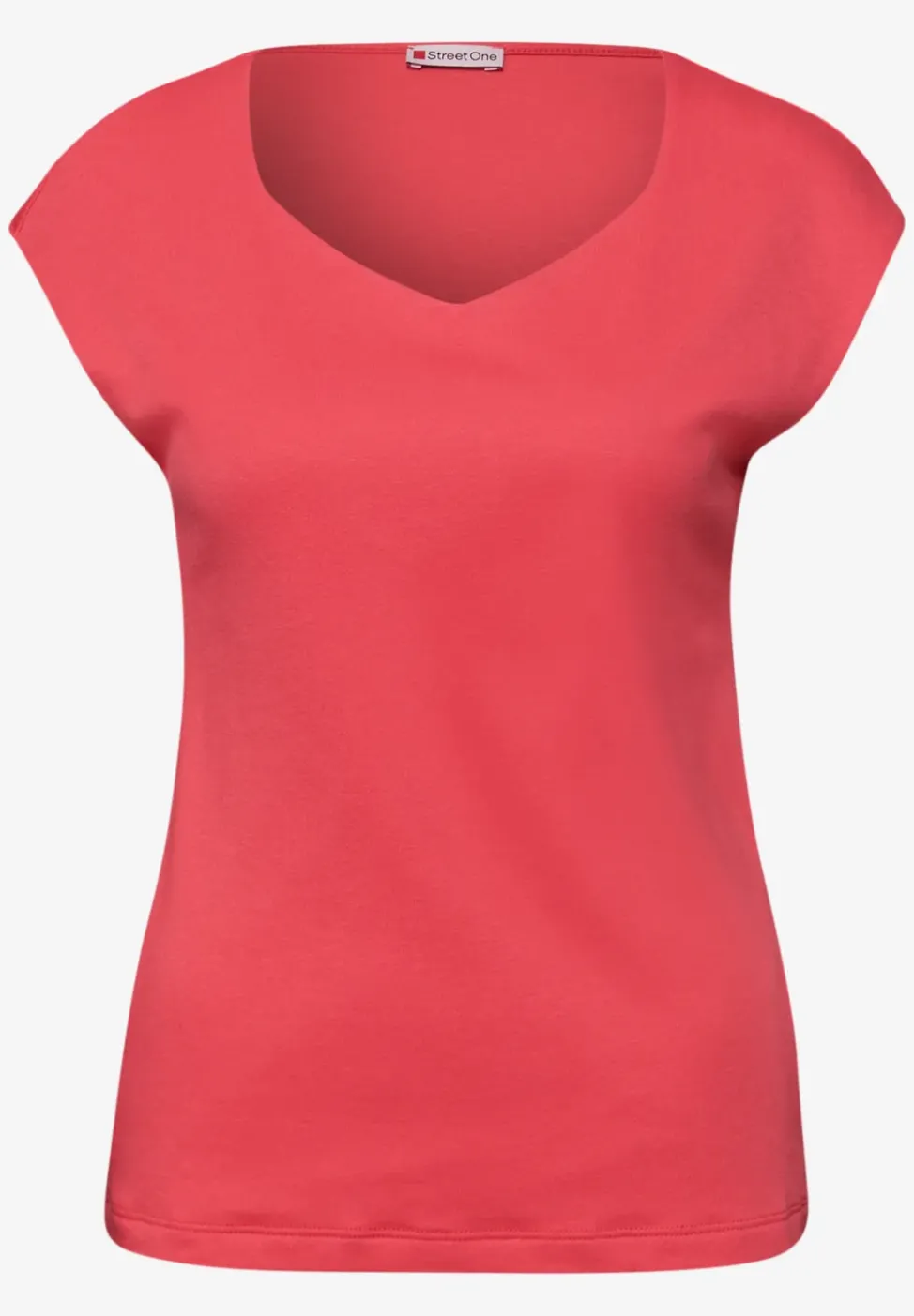 Ärmelloses Shirt mit Diamantausschnitt