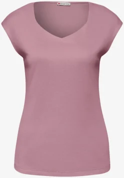 Ärmelloses Shirt mit Diamantausschnitt