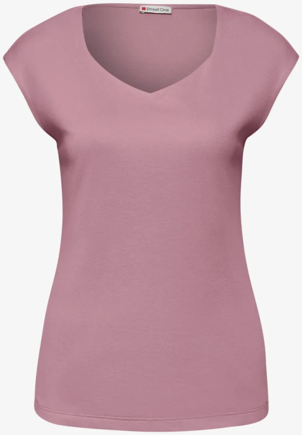 Ärmelloses Shirt mit Diamantausschnitt