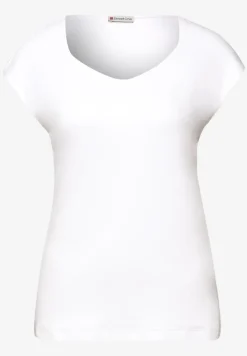 Ärmelloses Shirt mit Diamantausschnitt