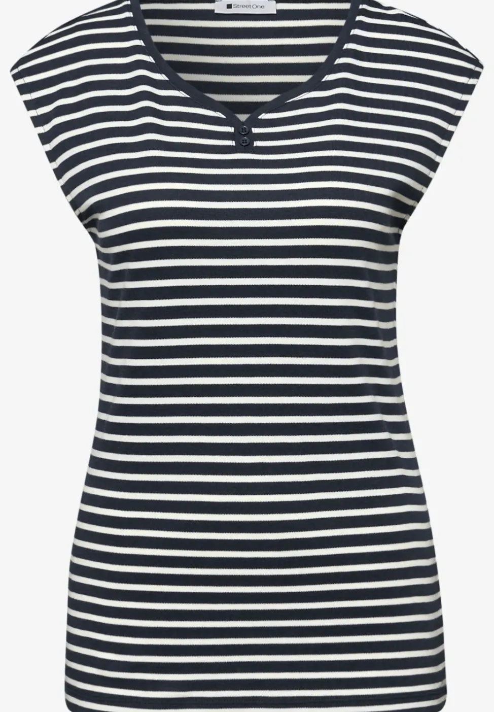 Ärmelloses Shirt mit Knopfdetail