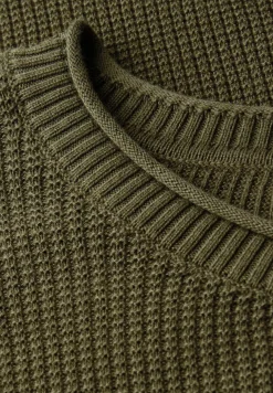 Rundhals Strukturpullover