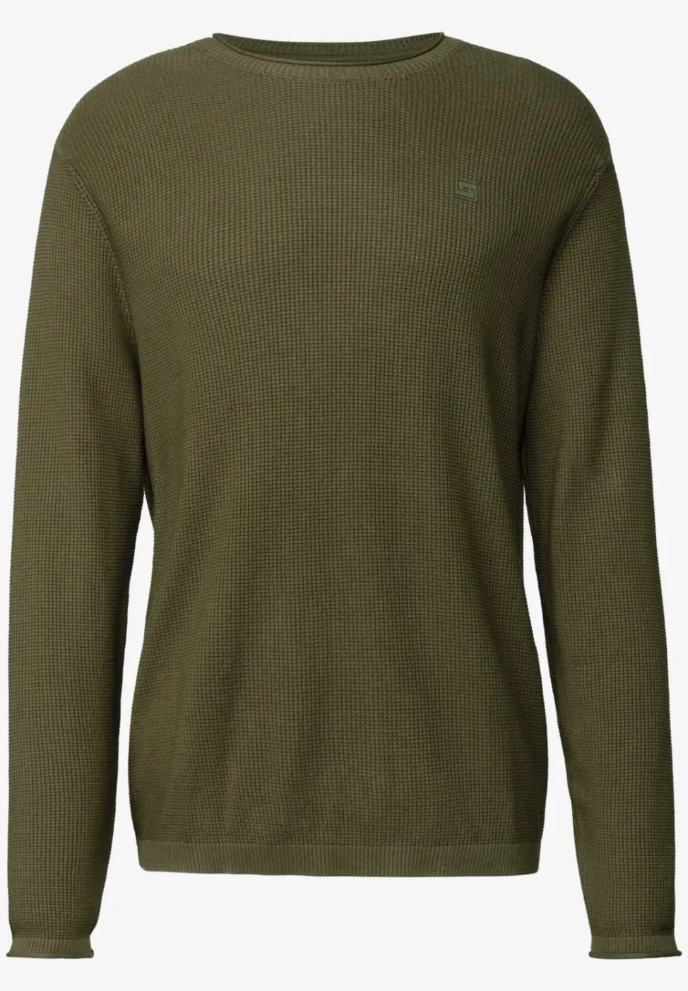 Rundhals Strukturpullover