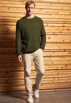 Rundhals Strukturpullover