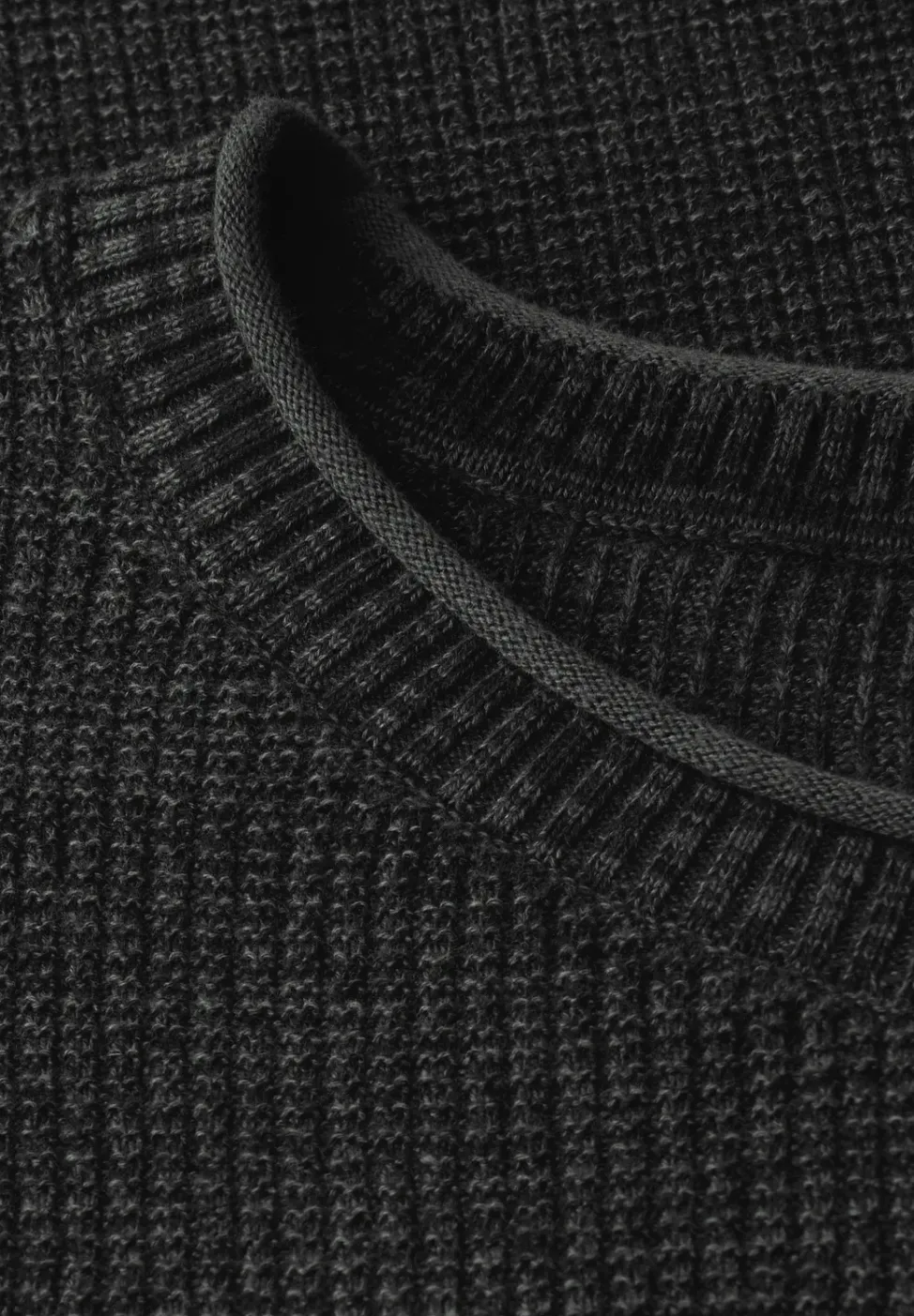 Rundhals Strukturpullover