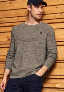 Rundhals Strukturpullover