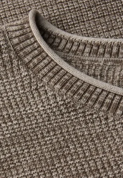 Rundhals Strukturpullover