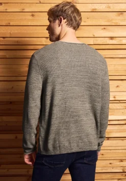 Rundhals Strukturpullover