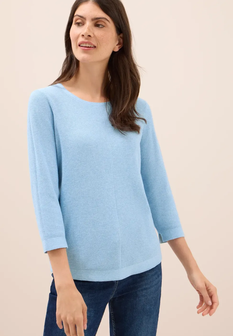 Rundhals Strickpullover