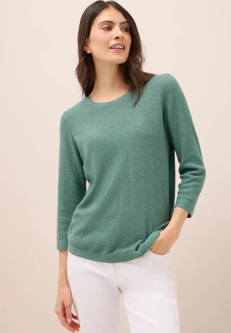 Rundhals Strickpullover