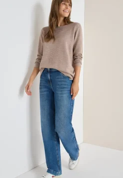 Rundhals Strukturpullover
