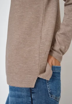 Rundhals Strukturpullover