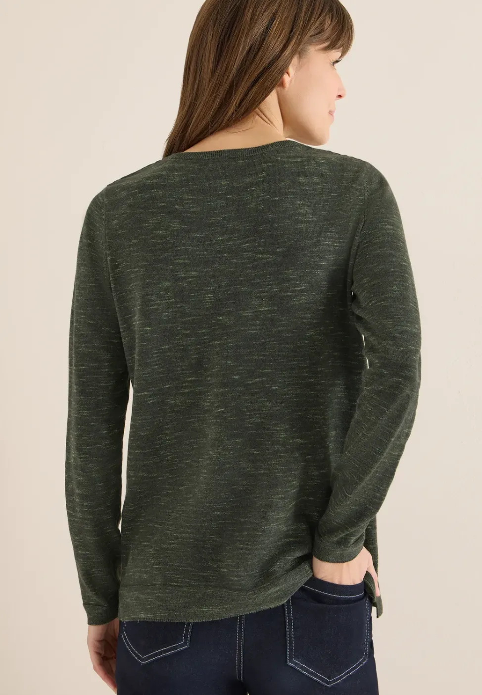 Rundhals Strukturpullover