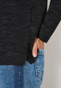 Rundhals Strukturpullover