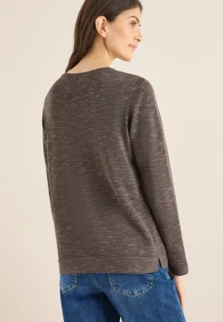 Rundhals Strukturpullover