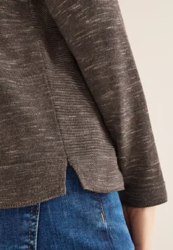 Rundhals Strukturpullover