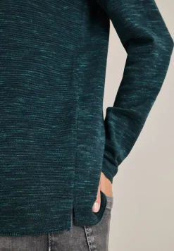 Rundhals Strukturpullover