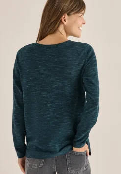 Rundhals Strukturpullover