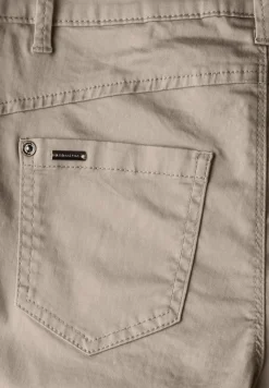 Satin Bermuda mit Zipper