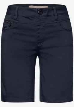 Satin Bermuda mit Zipper
