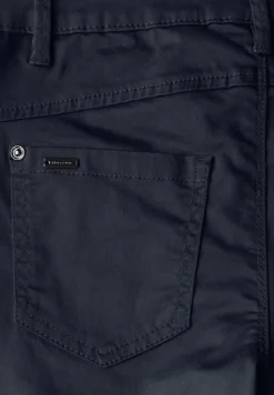 Satin Bermuda mit Zipper