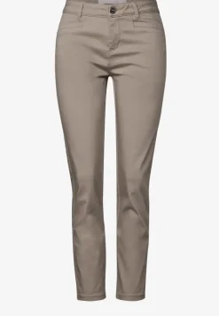 Satin-Hose im Casual Fit