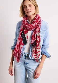 Schal aus Modal mit floralem Muster