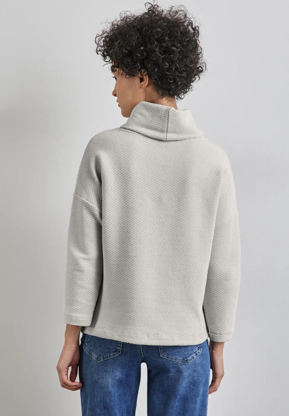 Schalkragen Strukturshirt