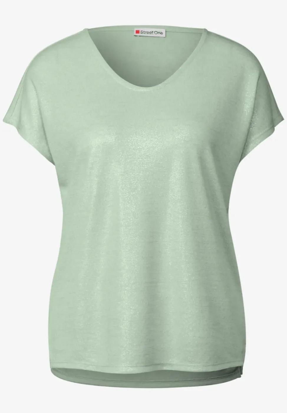 Schimmerndes V-Neck Shirt