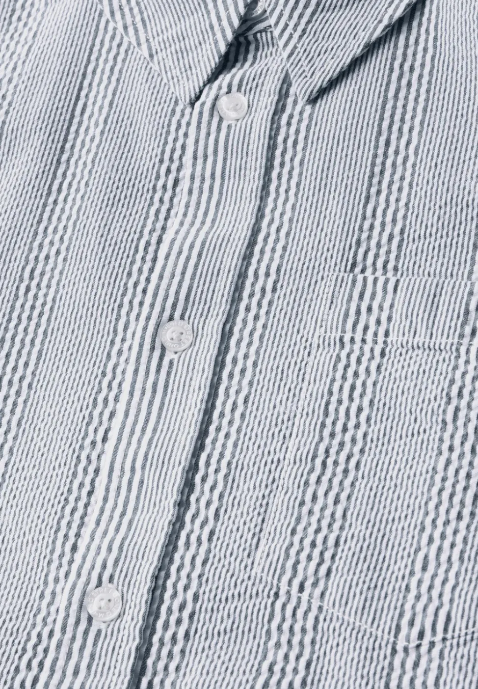 Seersucker Baumwoll-Hemd