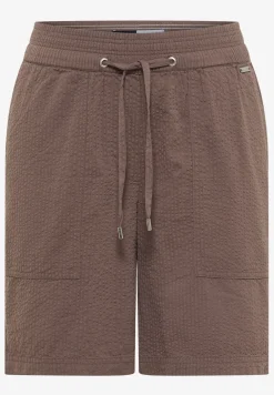 Seersucker Shorts in Uni Farben