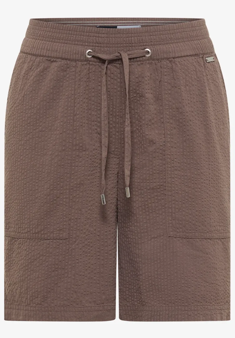 Seersucker Shorts in Uni Farben