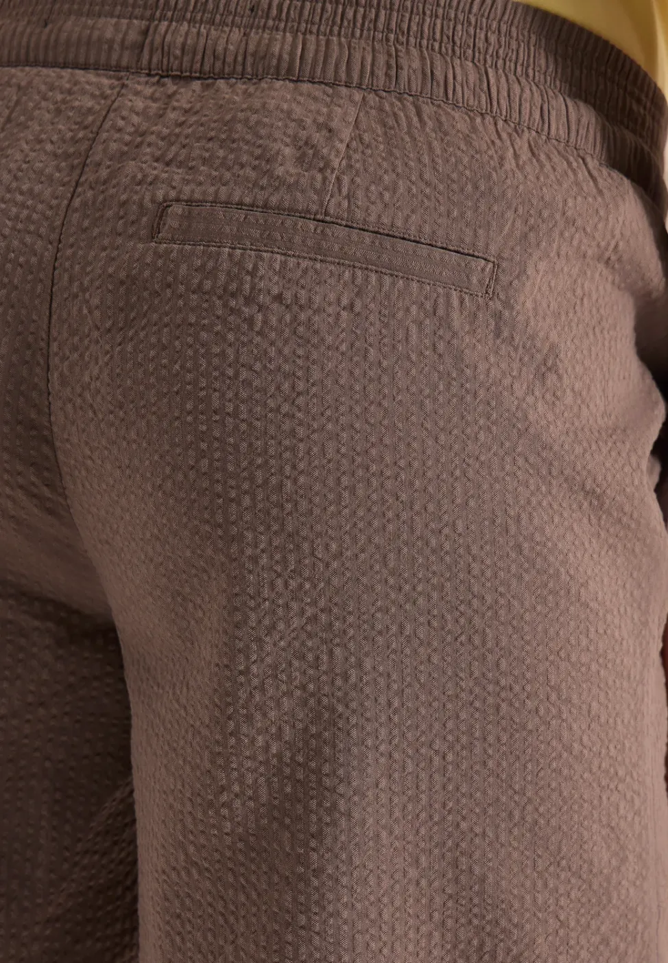 Seersucker Shorts in Uni Farben