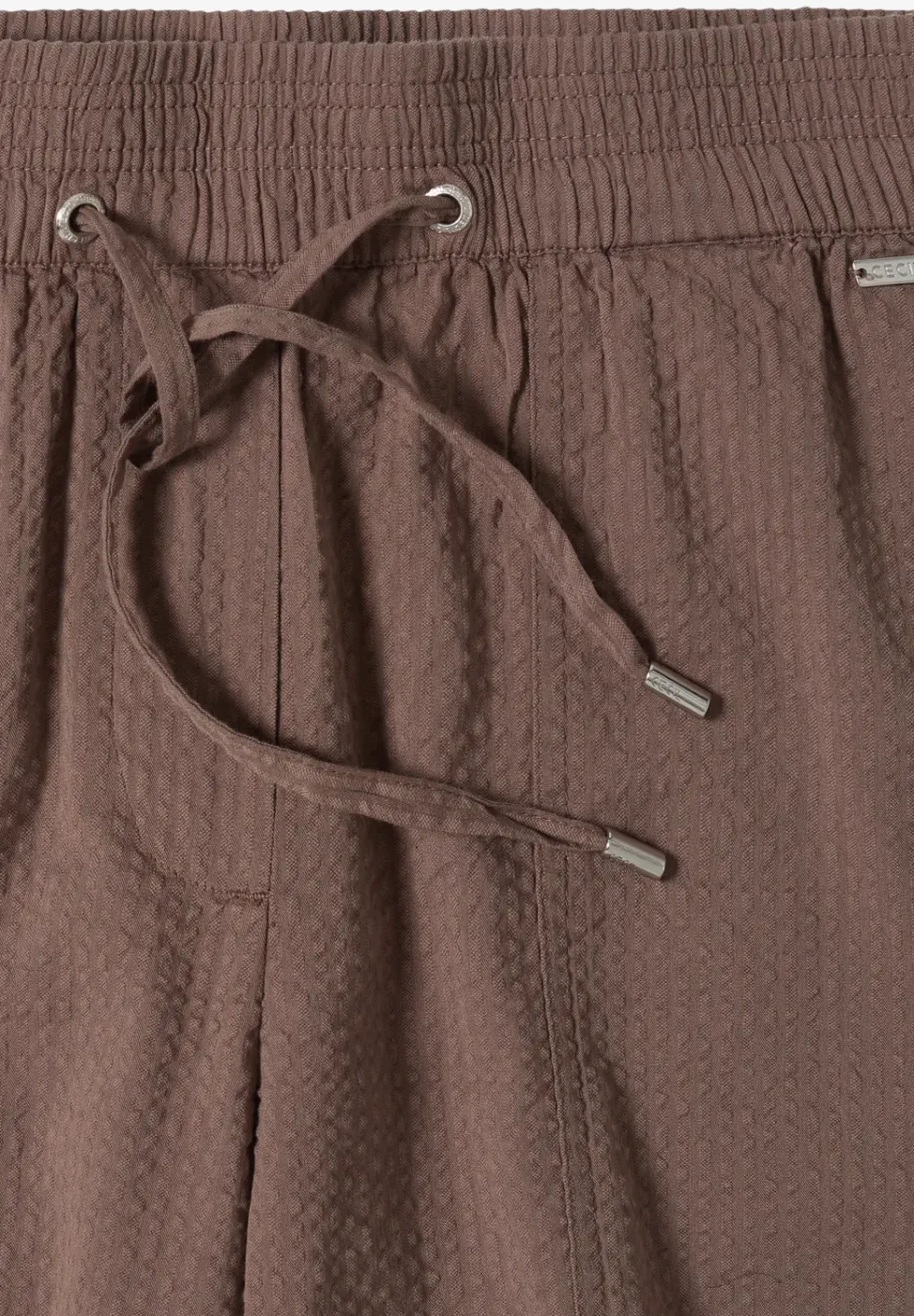 Seersucker Shorts in Uni Farben