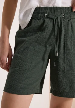 Seersucker Shorts in Uni Farben