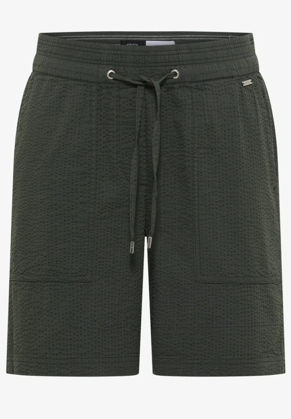 Seersucker Shorts in Uni Farben